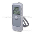 Breathalyzer with 1.5V Clock, Low-voltage, Quick Response and Temperature Indicator